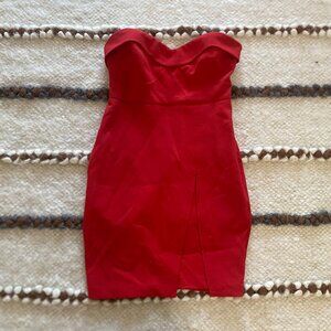 Likely red mini dress